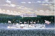 James Bard Daniel Drew, Hudson River steamboat built oil painting picture wholesale